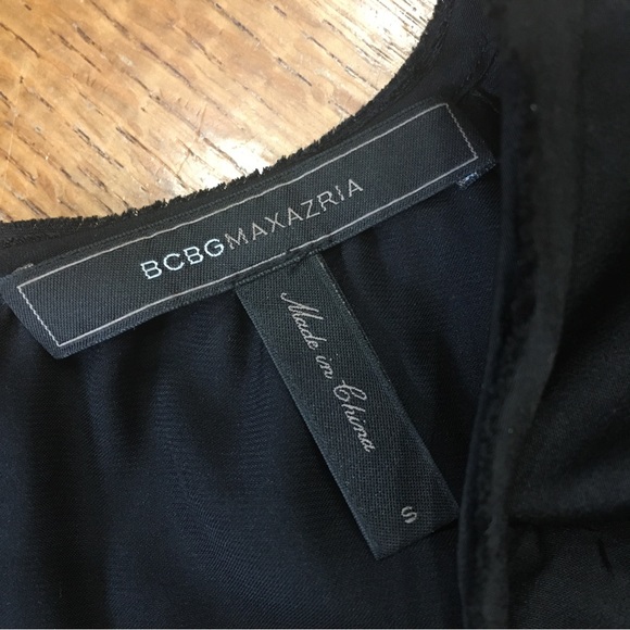 BCBGMaxAzria black blouse size Small - Picture 2 of 10